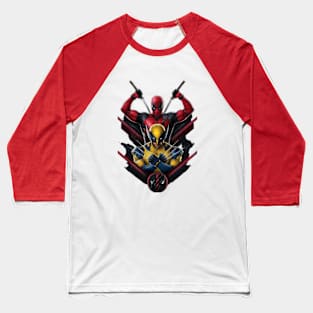 Deadpool and Wolverine Baseball T-Shirt